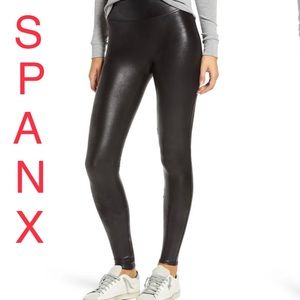 SPANX faux leather legging- XL